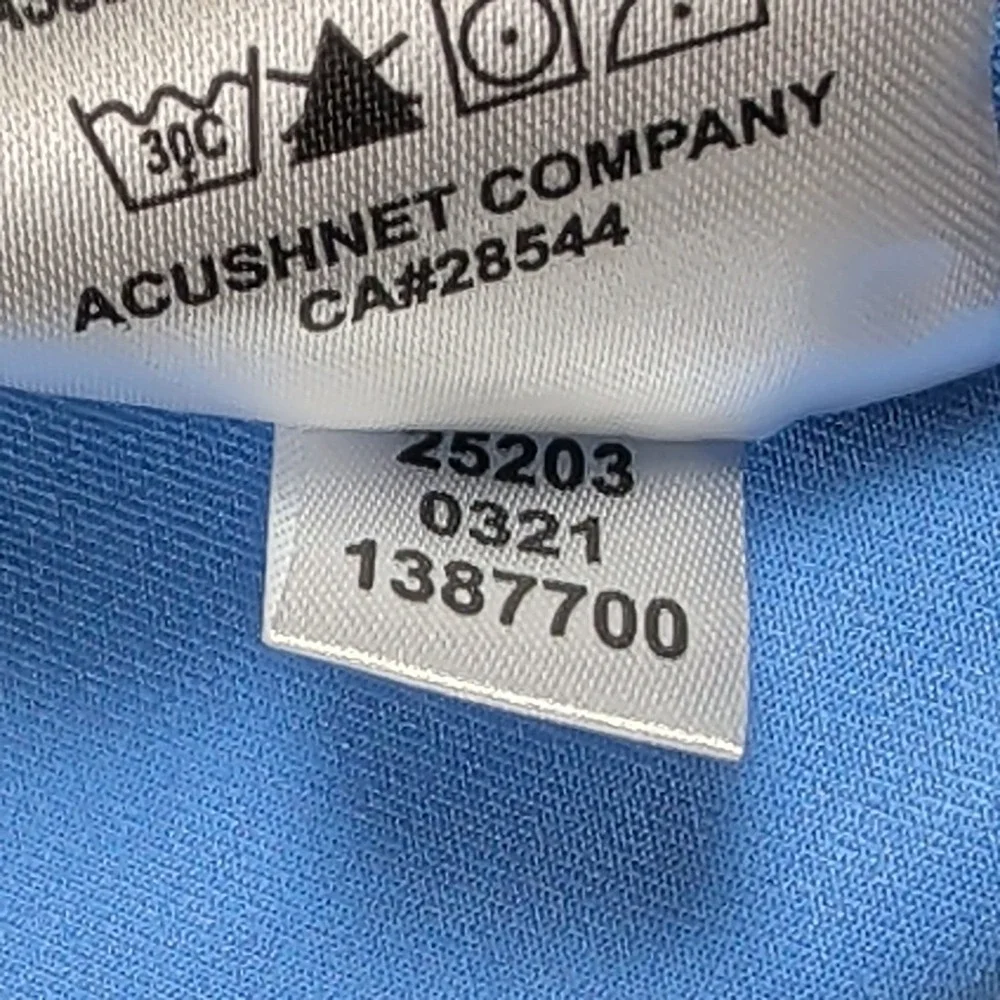 FootJoy Hoag Classic Golf 1/2 zip gathered waist Vest Men S Lagoon Blue NWT